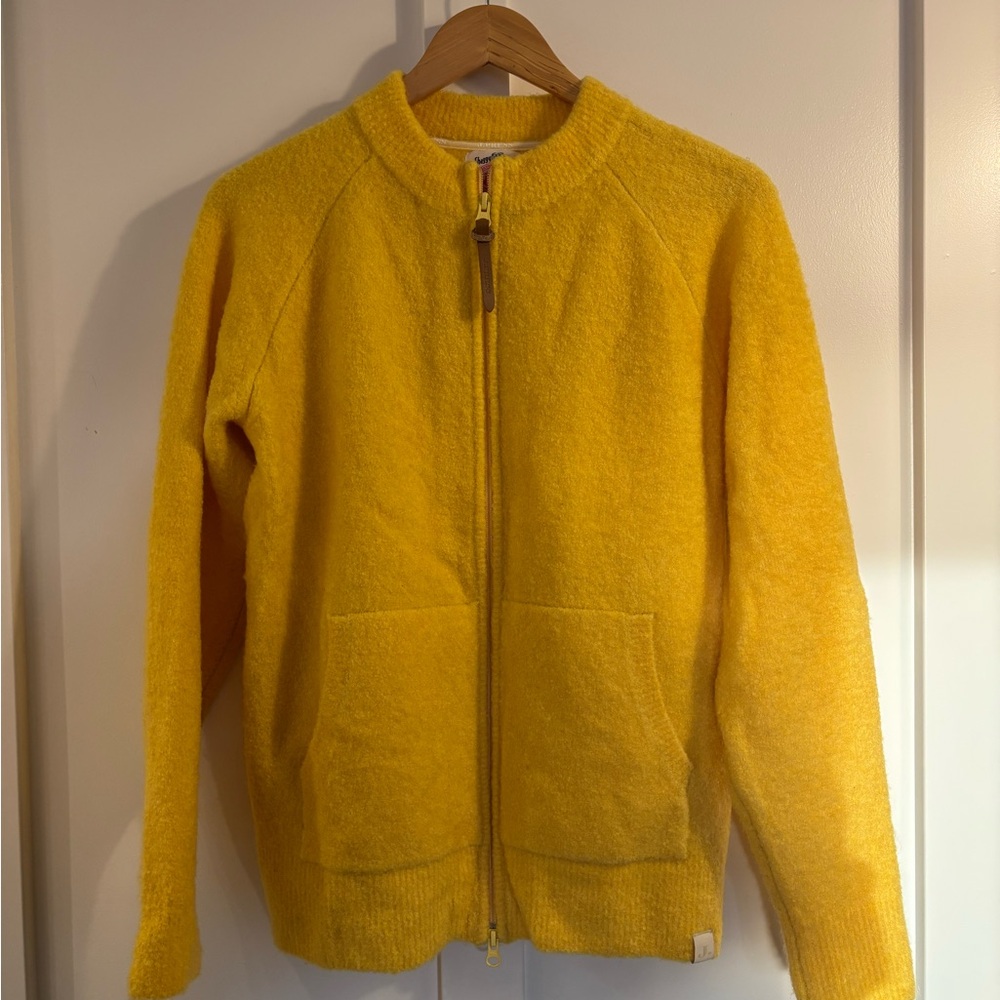 J press Vibrant Yellow Men's Zip-Up Sweater